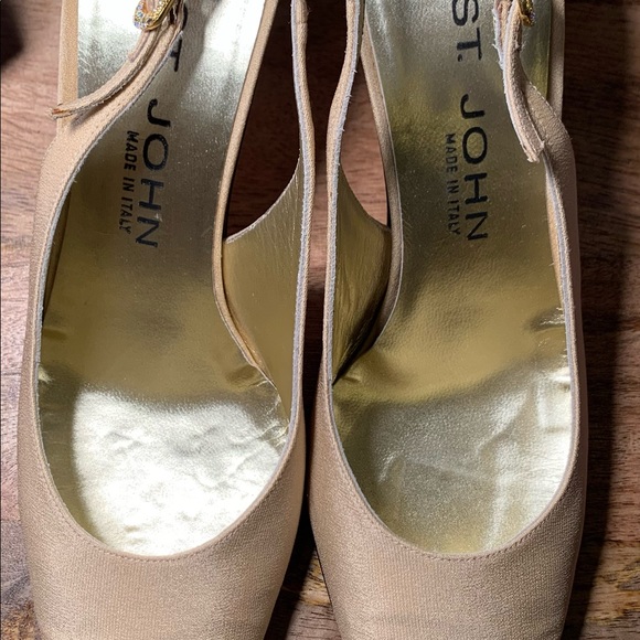 ST John made in Italy, beige sling back shoes. Size 6 - Picture 5 of 7